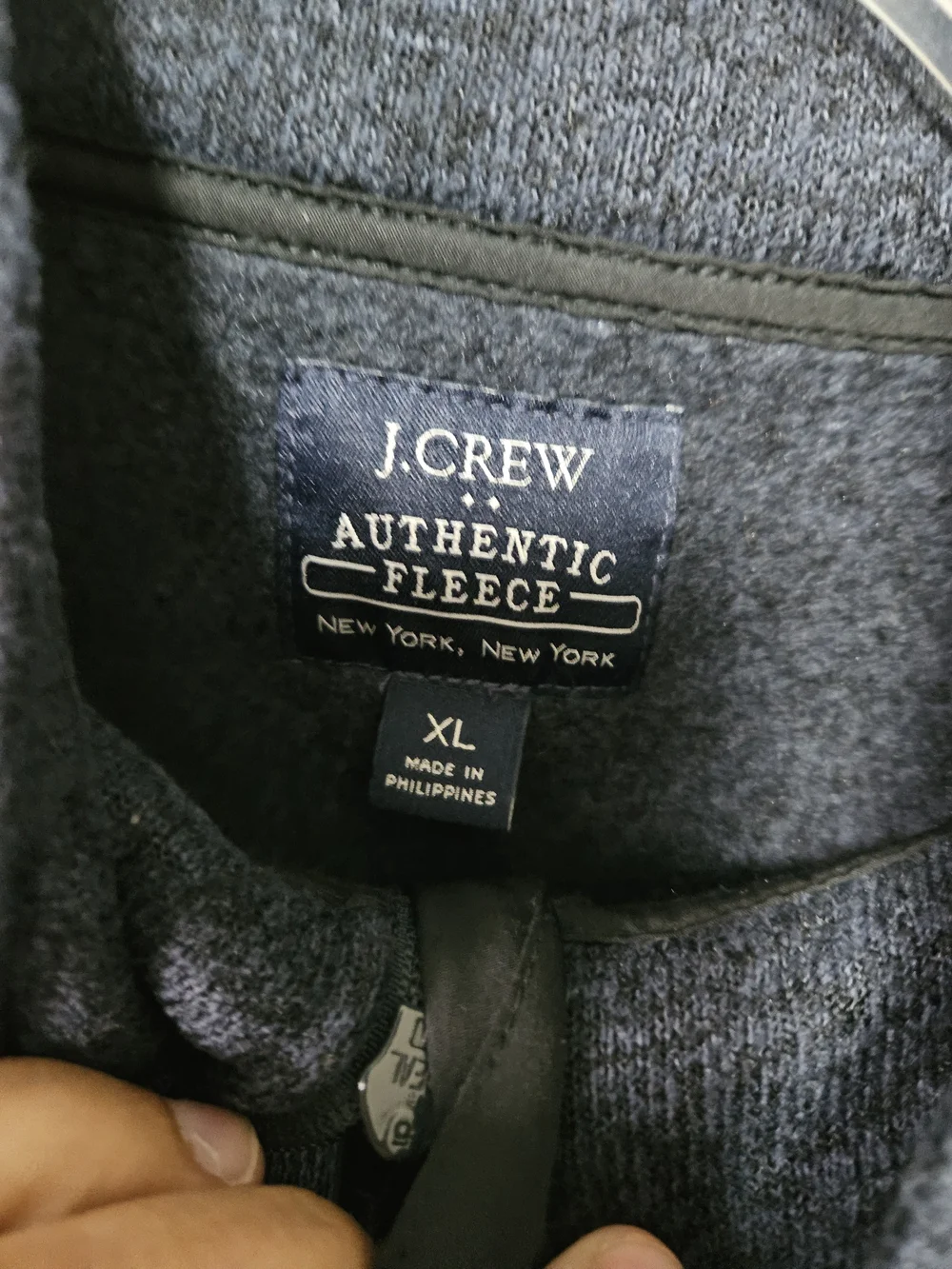 J. Crew Men's Half-Zip Sweater - Navy Heather